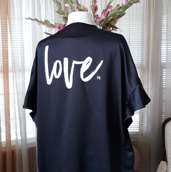 Victoria's secret black cami robe - Picture 2 of 8